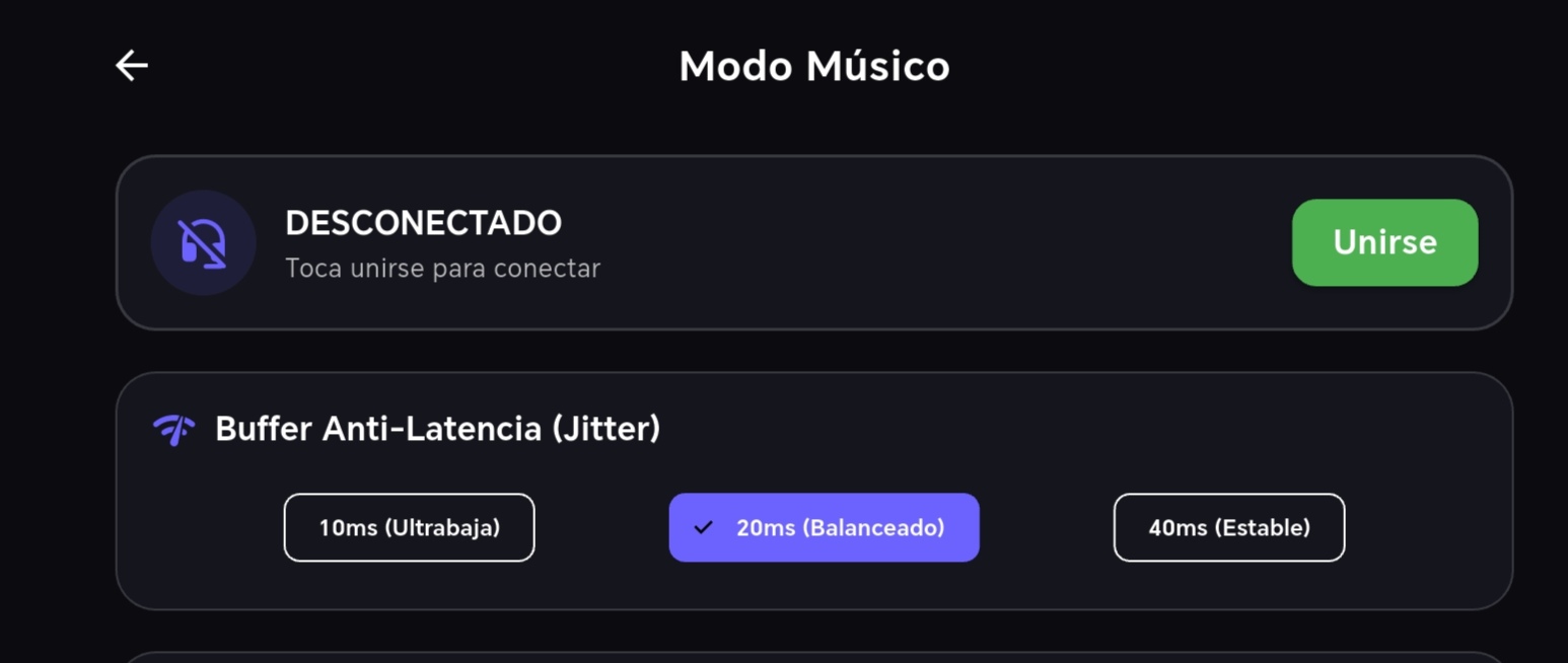Músico ajustando su mezcla personal